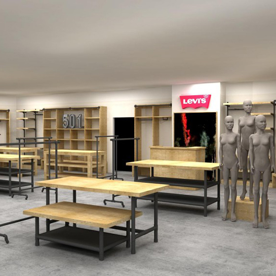 Ameble sklepowe montaż