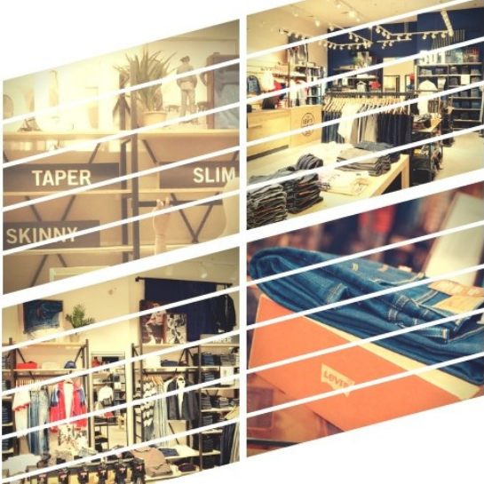 Aprzestrzeń komercyjna sklepu Levi's